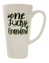 16 Ounce Conical Latte Coffee Mug for the Lucky Grandma - TooLoud-Conical Latte Mug-TooLoud-Davson Sales