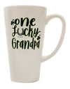 16 Ounce Conical Latte Coffee Mug for the Lucky Grandpa - TooLoud-Conical Latte Mug-TooLoud-Davson Sales