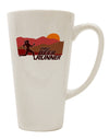 16 Ounce Conical Latte Coffee Mug for the Pro Beer Runner Woman - TooLoud-Conical Latte Mug-TooLoud-White-Davson Sales