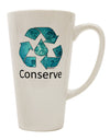16 Ounce Conical Latte Coffee Mug for Water Conservation - Expertly Crafted by TooLoud