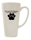 16 Ounce Conical Latte Coffee Mug for Wine Enthusiasts and Animal Lovers - Expertly Crafted by TooLoud-Conical Latte Mug-TooLoud-White-Davson Sales