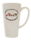 16 Ounce Conical Latte Coffee Mug - Perfect for Animal Lovers-Conical Latte Mug-TooLoud-White-Davson Sales