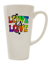 16 Ounce Conical Latte Coffee Mug - Perfect for Celebrating Love and Pride-Conical Latte Mug-TooLoud-White-Davson Sales