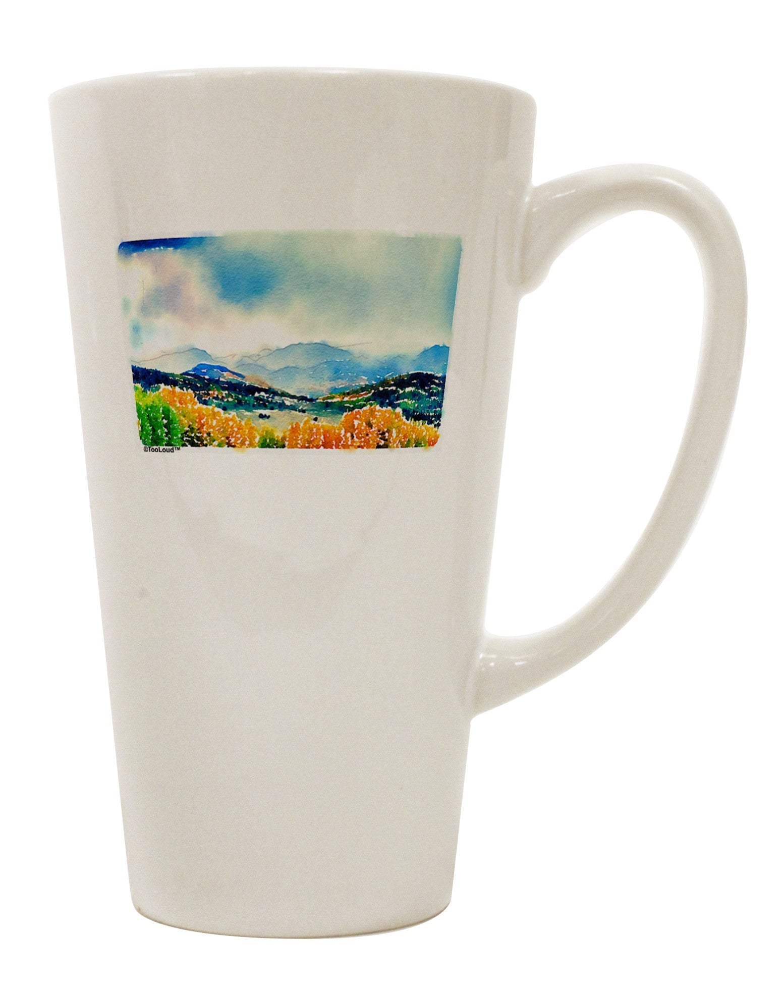 16 Ounce Conical Latte Coffee Mug - Perfect for Embracing the Majestic Colorado Mountain Scene - TooLoud-Conical Latte Mug-TooLoud-White-Davson Sales