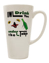 16 Ounce Conical Latte Coffee Mug - Perfect for Owl Drink Enthusiasts-Conical Latte Mug-TooLoud-White-Davson Sales