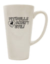 16 Ounce Conical Latte Coffee Mug - Perfect for Pitbull Lovers-Conical Latte Mug-TooLoud-White-Davson Sales