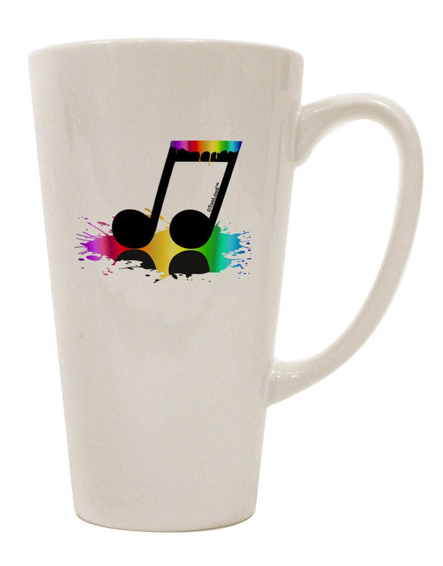 16 Ounce Conical Latte Coffee Mug - Perfect for Savoring Your Favorite Melodies TooLoud-Conical Latte Mug-TooLoud-White-Davson Sales