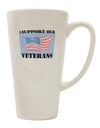 16 Ounce Conical Latte Coffee Mug - Perfect for Supporting Our Veterans TooLoud-Conical Latte Mug-TooLoud-White-Davson Sales