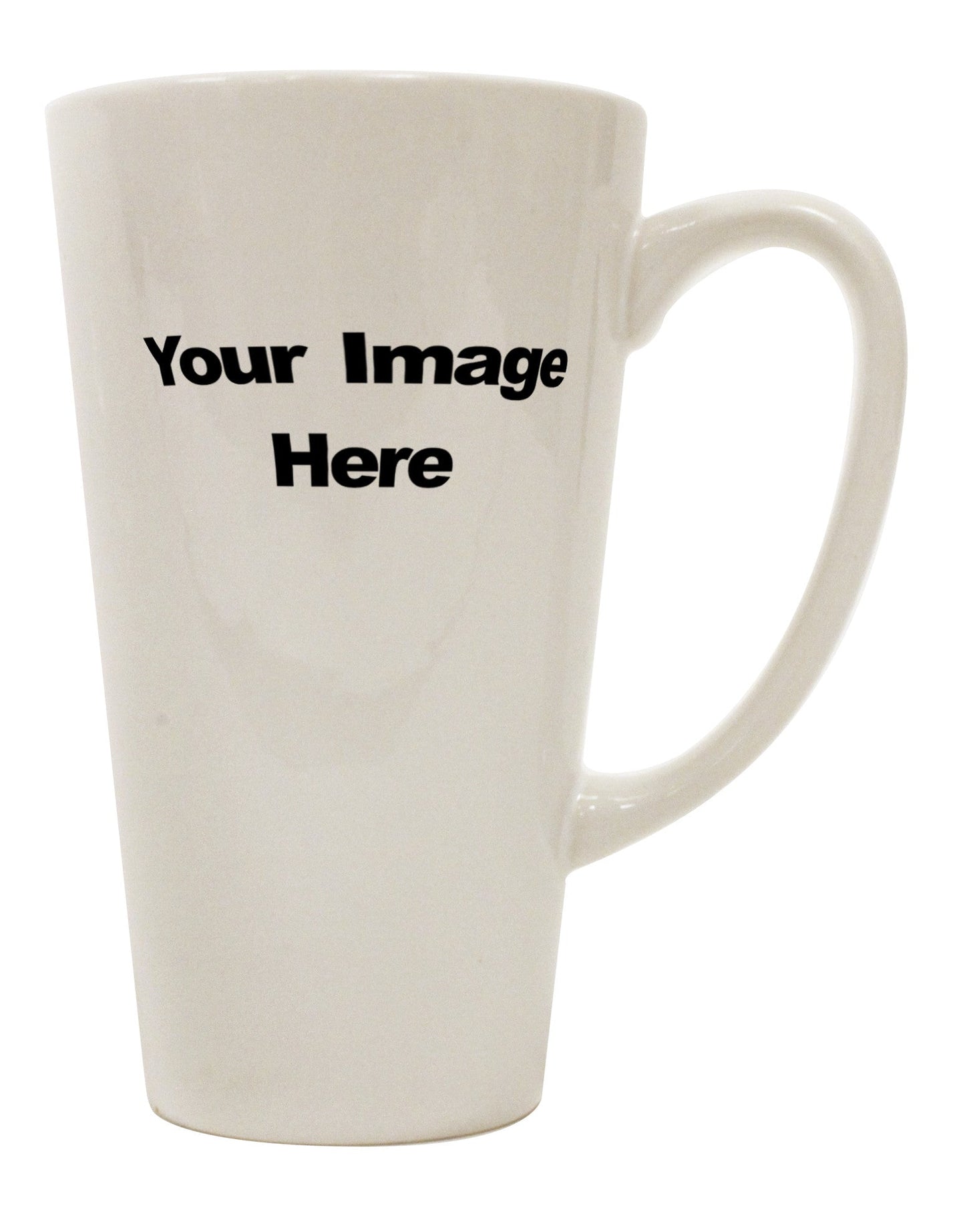 16 Ounce Conical Latte Coffee Mug - The Perfect Canvas for Your Personalized Touches-Conical Latte Mug-TooLoud-White-Davson Sales