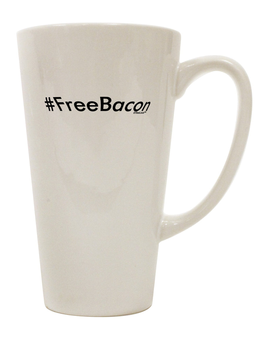 16 Ounce Conical Latte Coffee Mug - The Perfect Drinkware for Bacon Lovers - TooLoud-Conical Latte Mug-TooLoud-White-Davson Sales