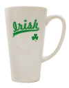 16 Ounce Conical Latte Coffee Mug - The Perfect Irish Jersey Drinkware TooLoud-Conical Latte Mug-TooLoud-White-Davson Sales