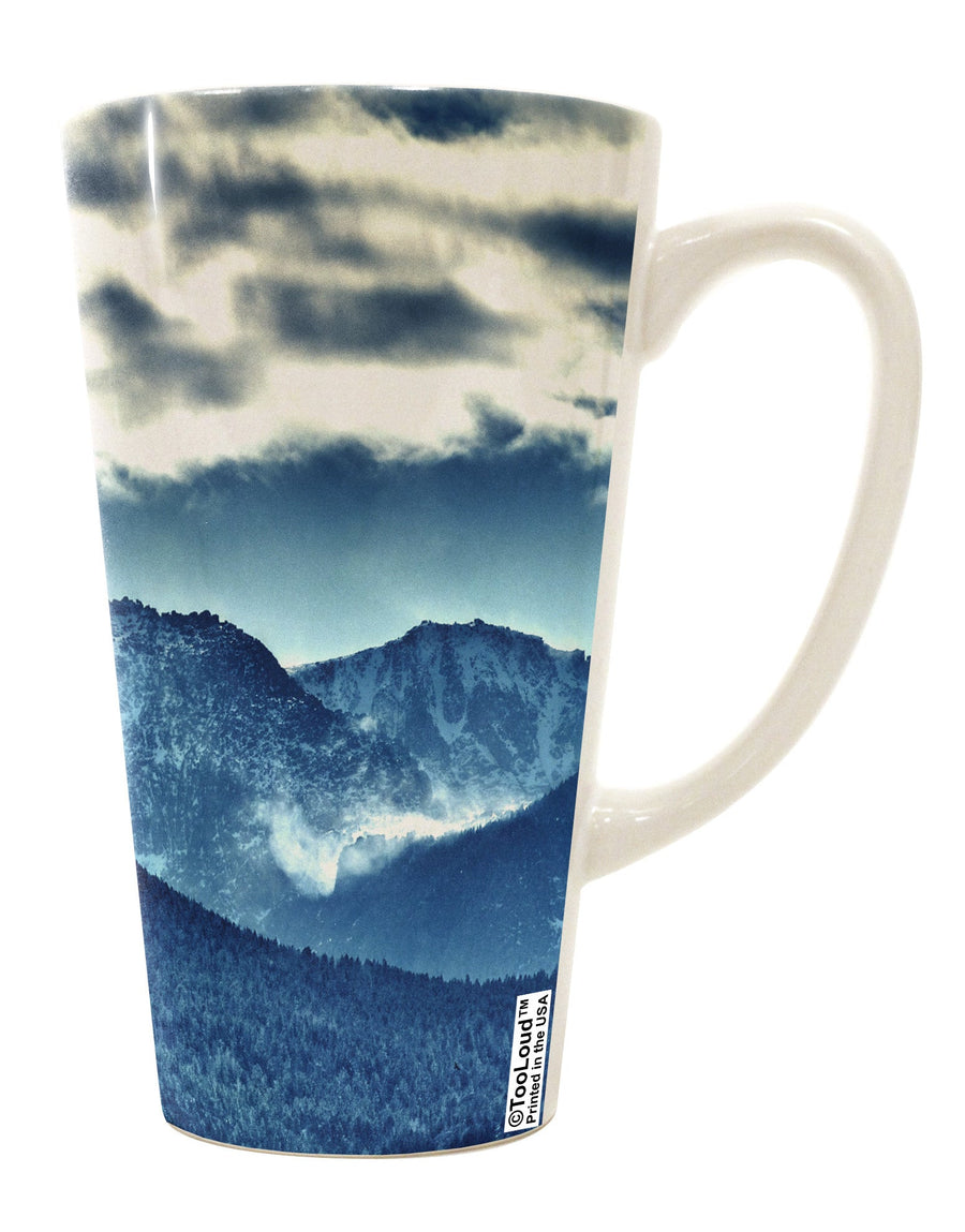 16 Ounce Conical Latte Coffee Mug with a Captivating Mountain Landscape Print - TooLoud-Conical Latte Mug-TooLoud-White-Davson Sales