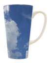 16 Ounce Conical Latte Coffee Mug with Clouds All Over Print - Expertly Crafted Drinkware TooLoud-Conical Latte Mug-TooLoud-White-Davson Sales