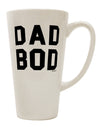 16 Ounce Conical Latte Coffee Mug with Dad Bod Design - Expertly Crafted by TooLoud-Conical Latte Mug-TooLoud-White-Davson Sales