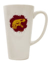 16 Ounce Conical Latte Coffee Mug with Jurassic Dinosaur Face Blood Splatter - Expertly Crafted by TooLoud-Conical Latte Mug-TooLoud-White-Davson Sales