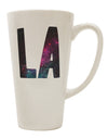 16 Ounce Conical Latte Coffee Mug with LA Outer Space Design - Expertly Crafted Drinkware TooLoud-Conical Latte Mug-TooLoud-White-Davson Sales