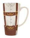 16 Ounce Conical Latte Coffee Mug with Lederhosen Costume Brown All Over Print - Expertly Crafted by a Drinkware Connoisseur-Conical Latte Mug-TooLoud-White-Davson Sales