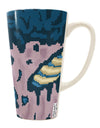 16 Ounce Conical Latte Coffee Mug with Pixel Zombie Costume Blue All Over Print - TooLoud-Conical Latte Mug-TooLoud-White-Davson Sales