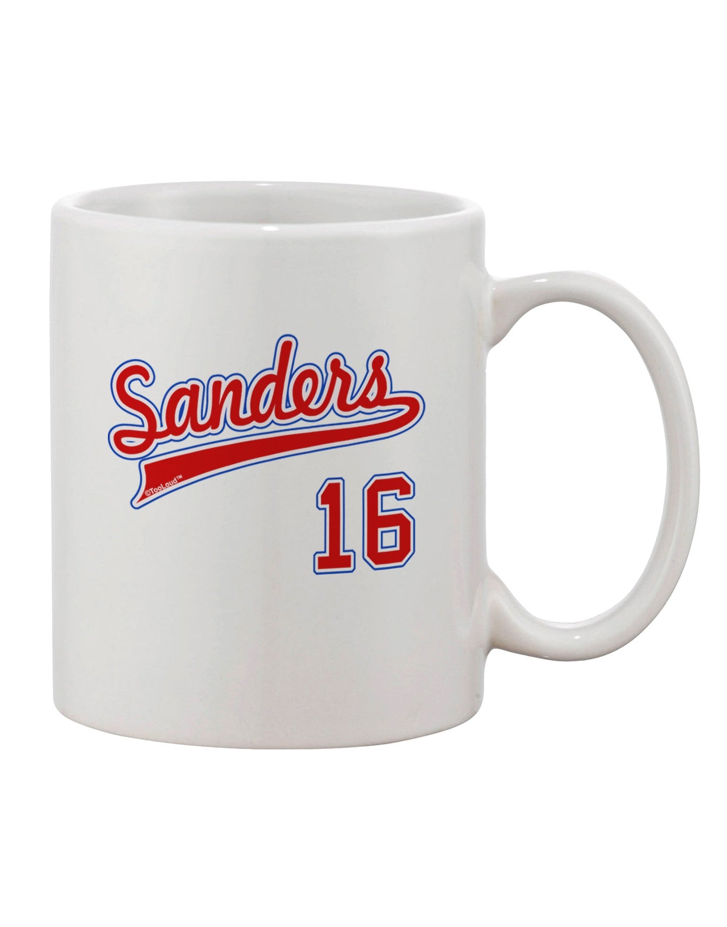 16 oz Sanders Jersey Printed Coffee Mug - TooLoud-11 OZ Coffee Mug-TooLoud-White-Davson Sales