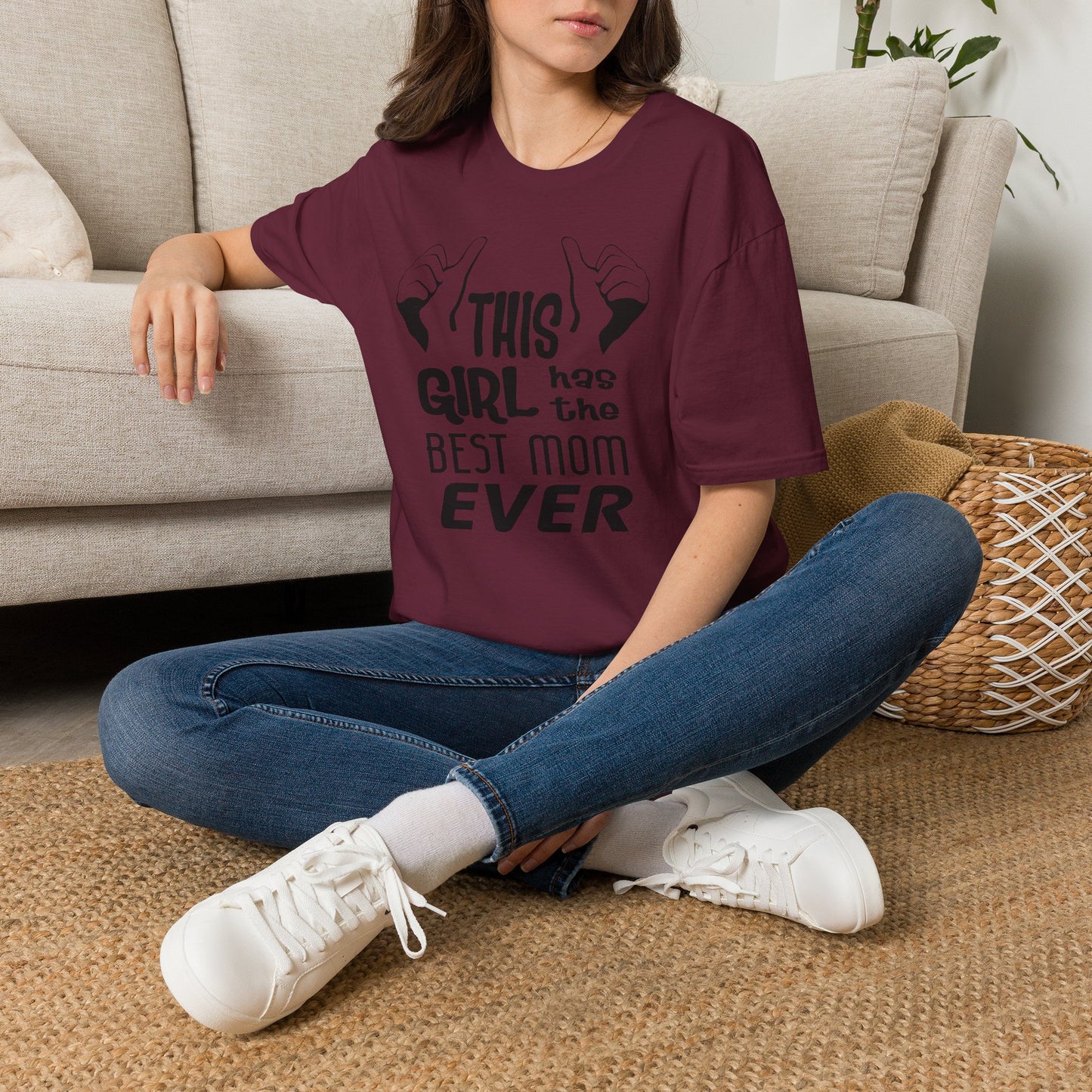 This Girl Has the Best Mom Ever Women’s T-Shirt by TOOLOUD