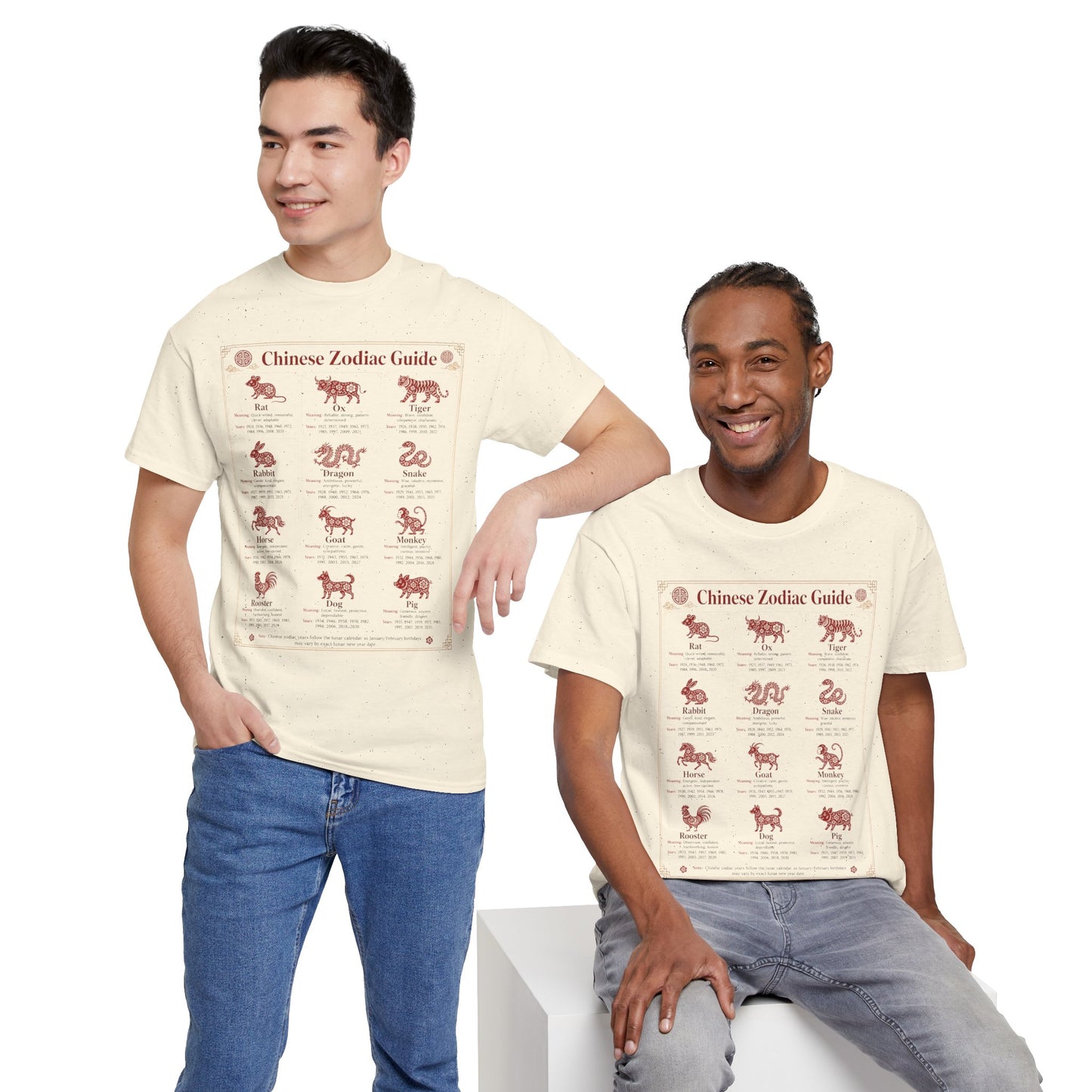 Chinese Zodiac Guide Design #2 T-Shirt by TOOLOUD