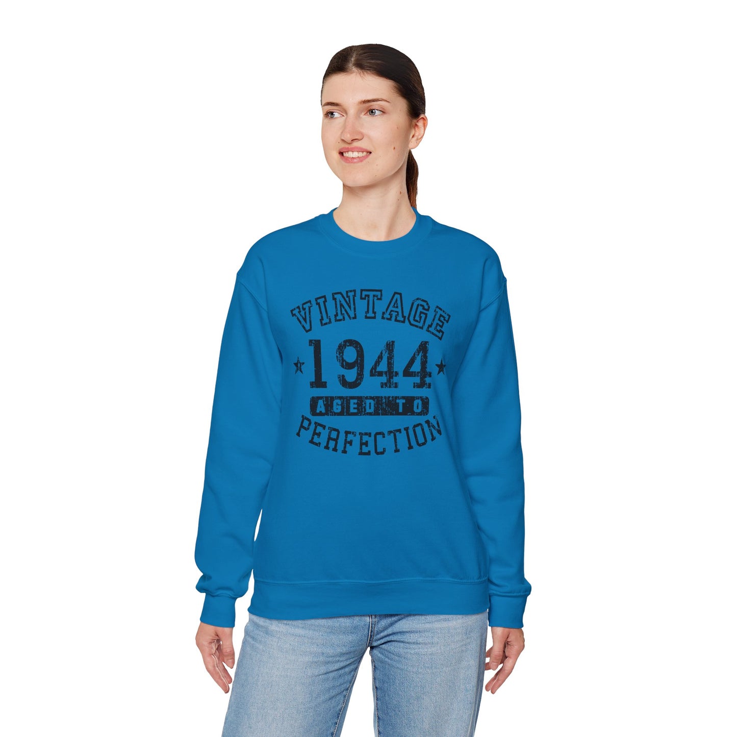 1944 - Vintage Birth Year Sweatshirt Adults Unisex by TOOLOUD