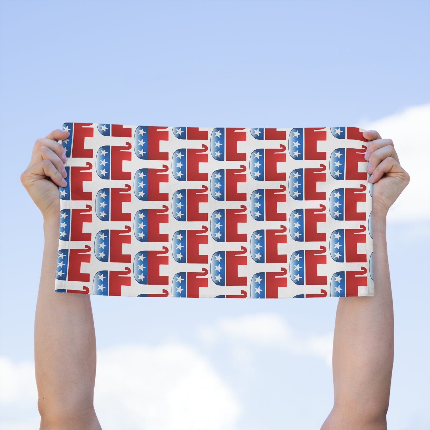 Republican Symbol All Over 11" x 18" Dish Fingertip Towel All Over Print by TOOLOUD