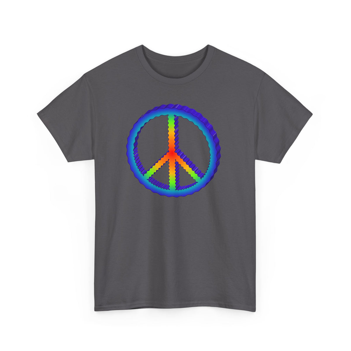 Rainbow Peace Adult Dark T-Shirt by TOOLOUD