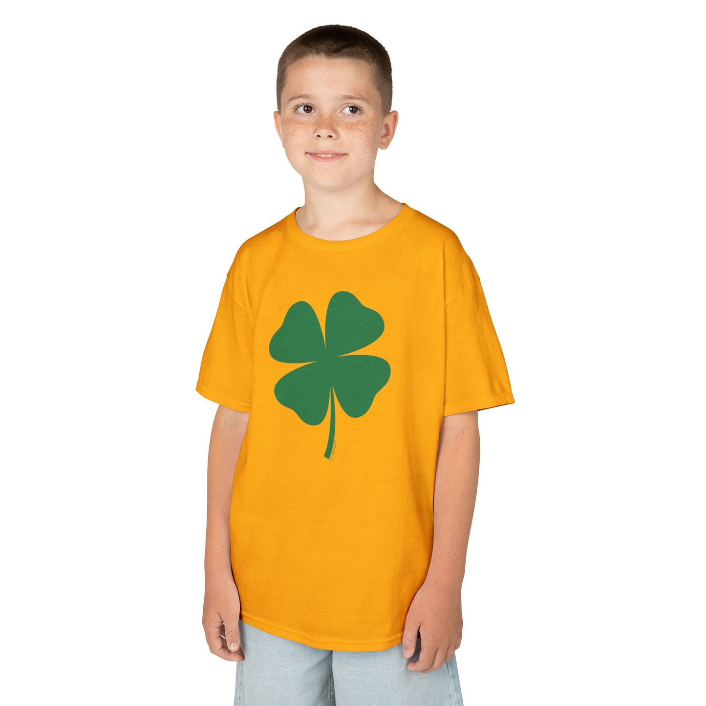 Lucky Four Leaf Clover St. Patrick's Day Children's T-Shirt by TOOLOUD