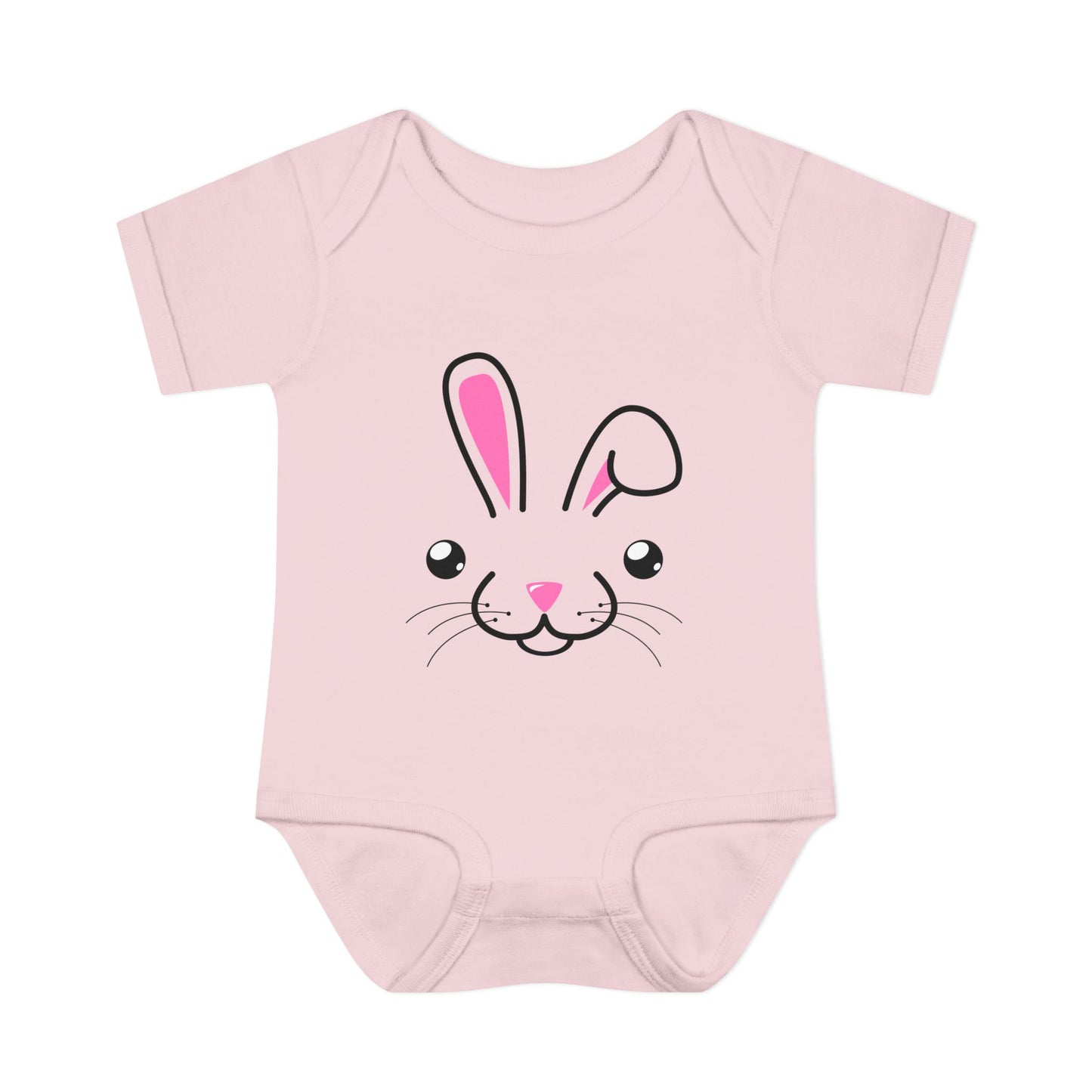 Cute Bunny Face Baby Romper Bodysuit by TOOLOUD