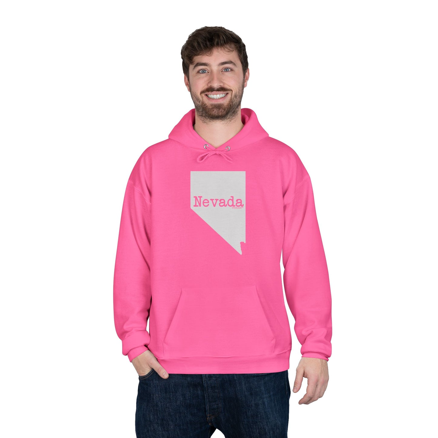 Nevada – United States Shape Dark Pullover Hoodie Sweatshirt by TOOLOUD