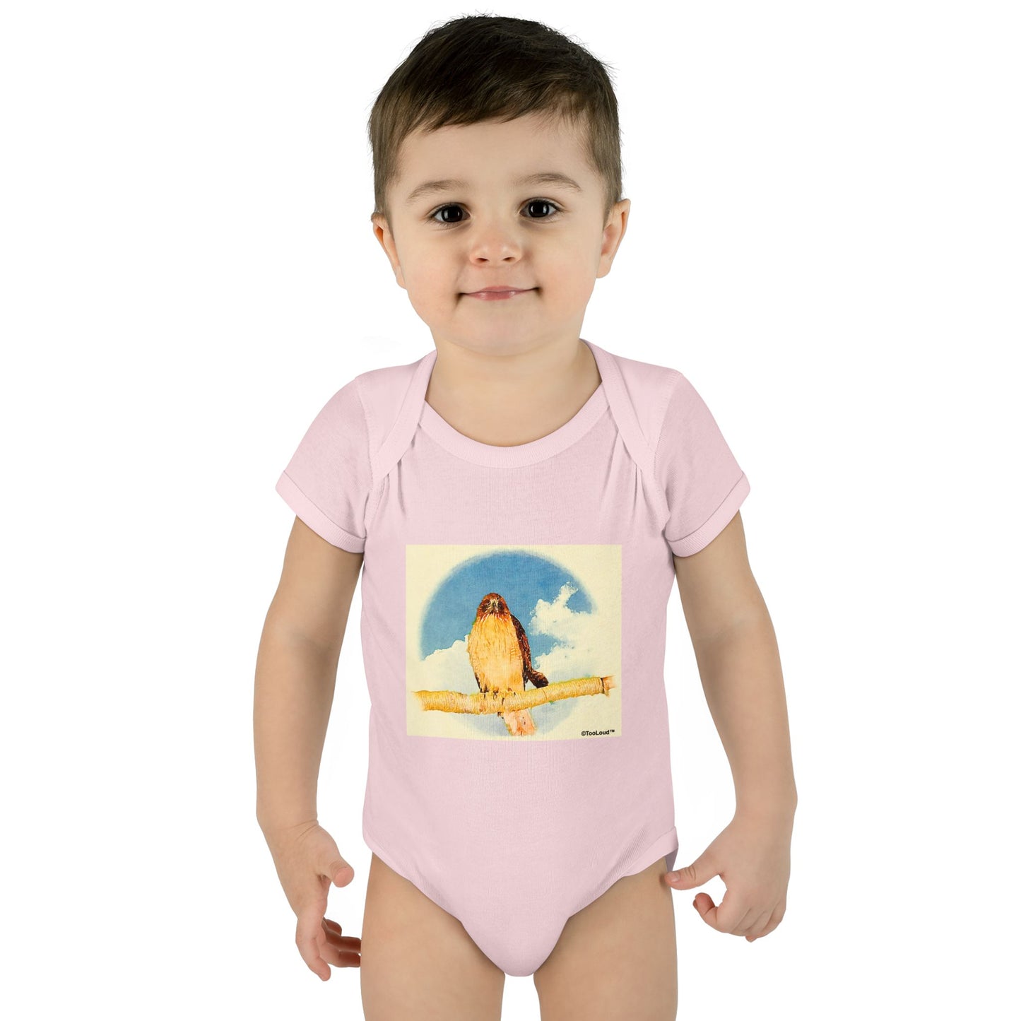 Red-tailed Hawk Baby Romper Bodysuit by TOOLOUD