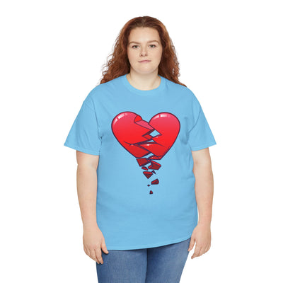 Crumbling Broken Heart Adult Unisex T-Shirt Tee