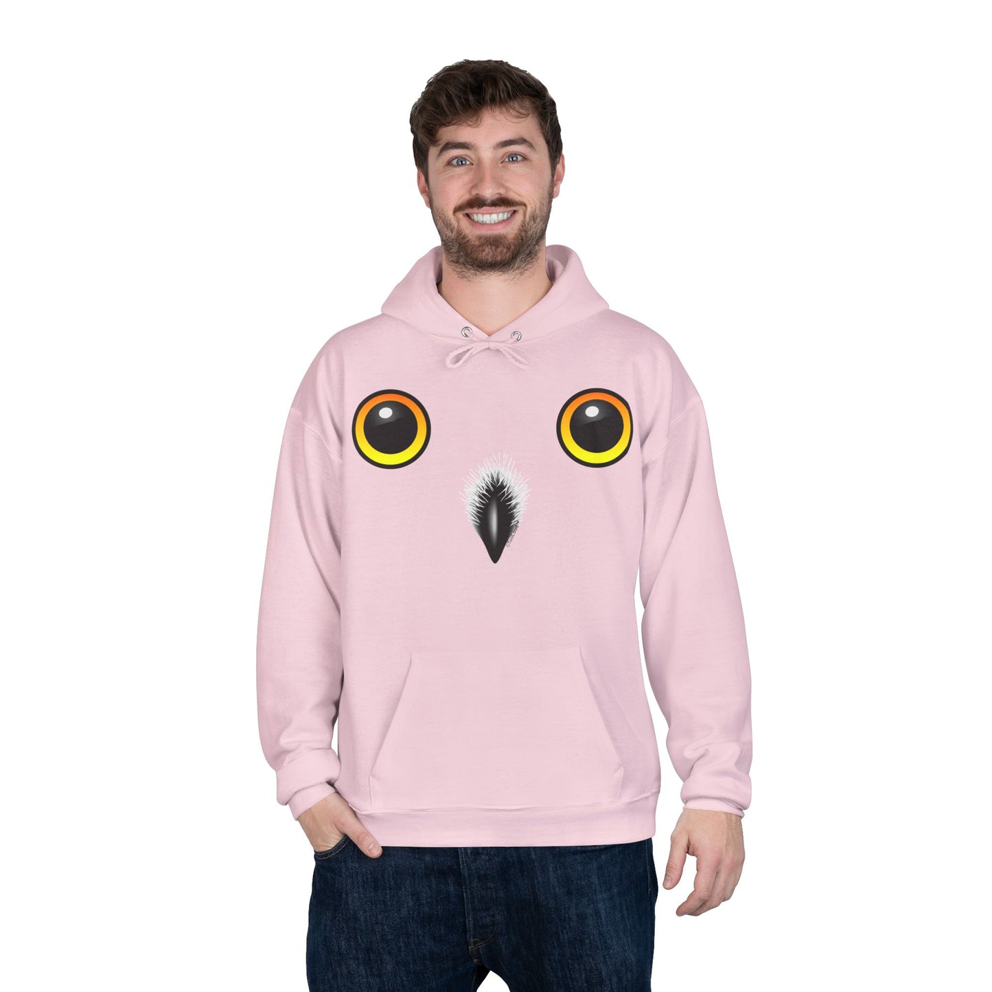 Cute Snowy Owl Face Hoodie Pullover Sweatshirt by TOOLOUD™