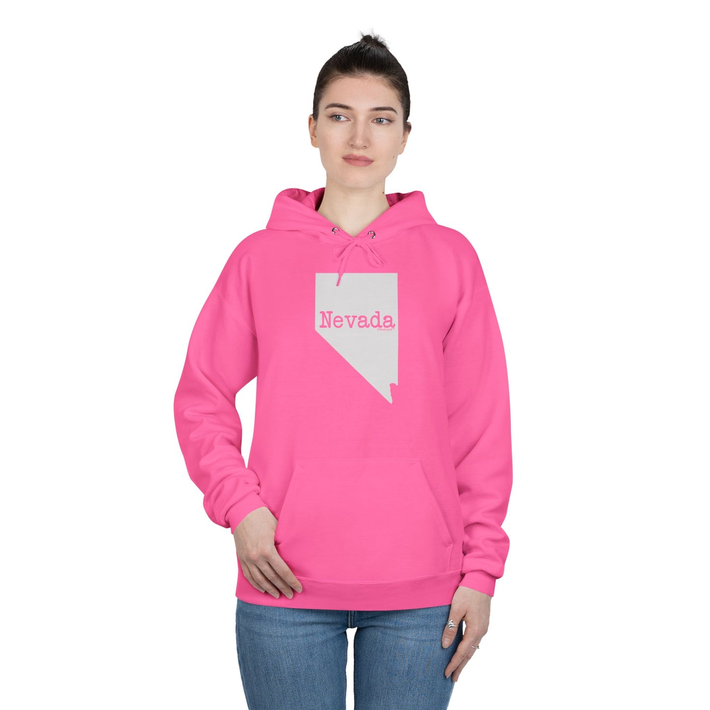 Nevada – United States Shape Dark Pullover Hoodie Sweatshirt by TOOLOUD