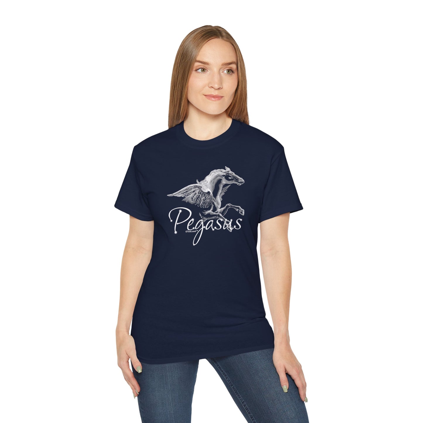 Pegasus Illustration Women’s Dark T-Shirt – by TOOLOUD