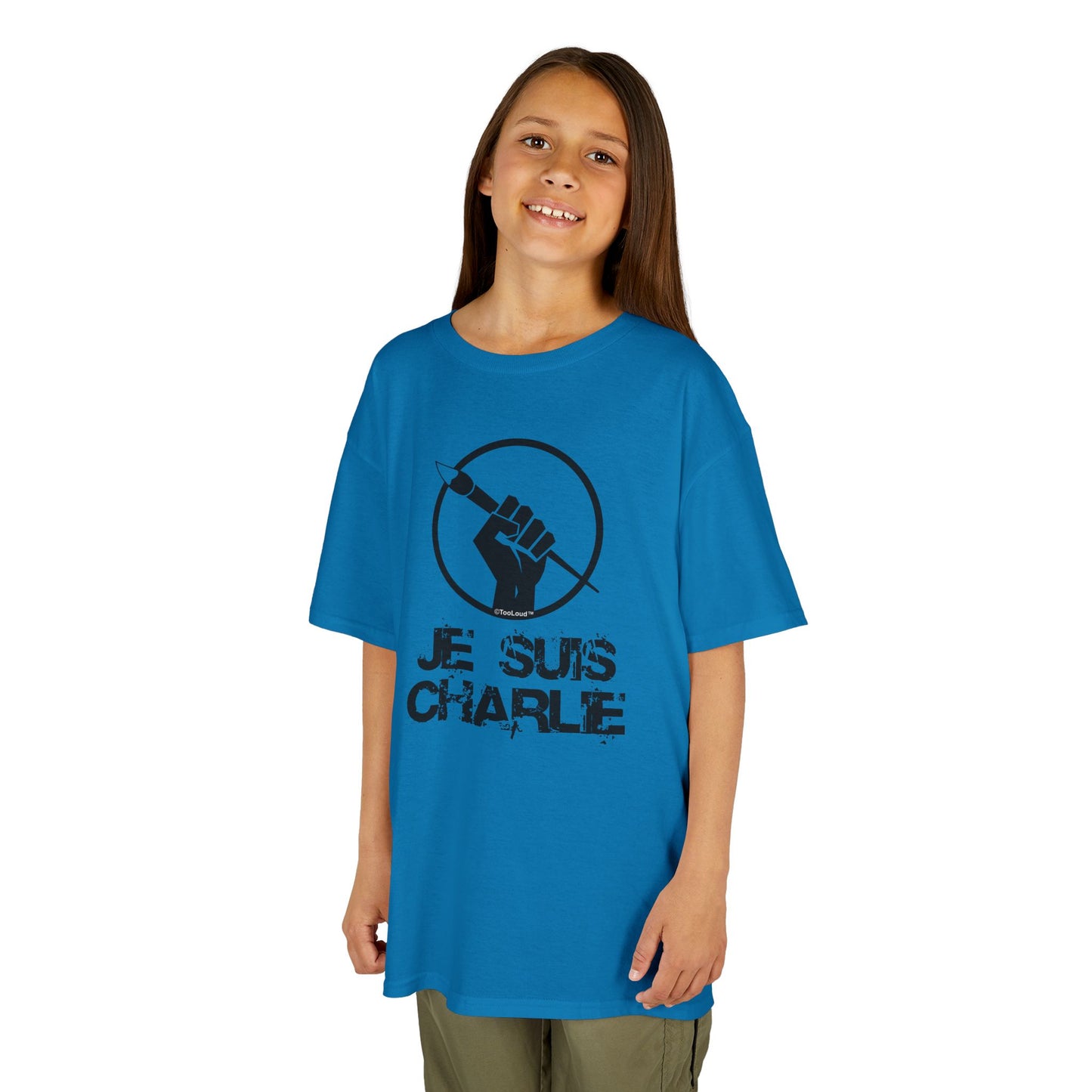 Je Suis Charlie Children's Heavy T-Shirt by TOOLOUD