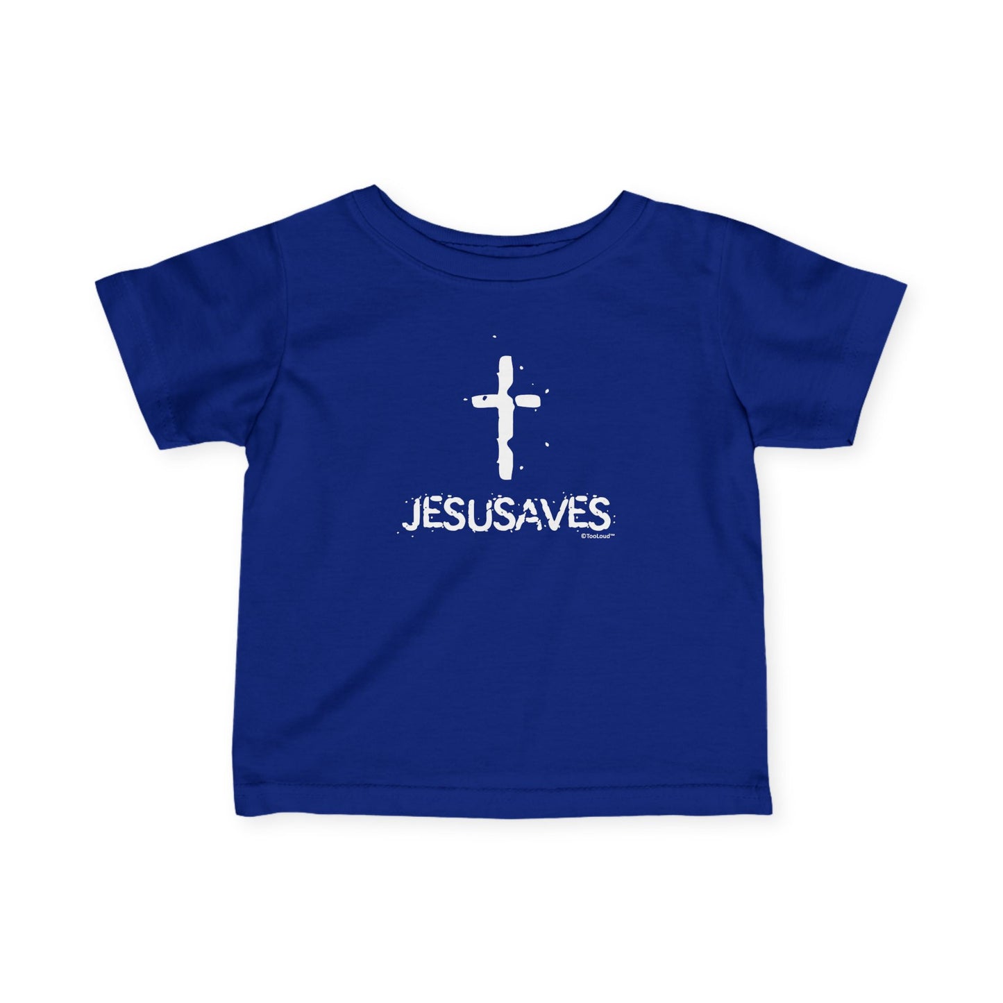 JESUSAVES – Jesus Saves Cross Design Infant T-Shirt (Dark) by TOOLOUD