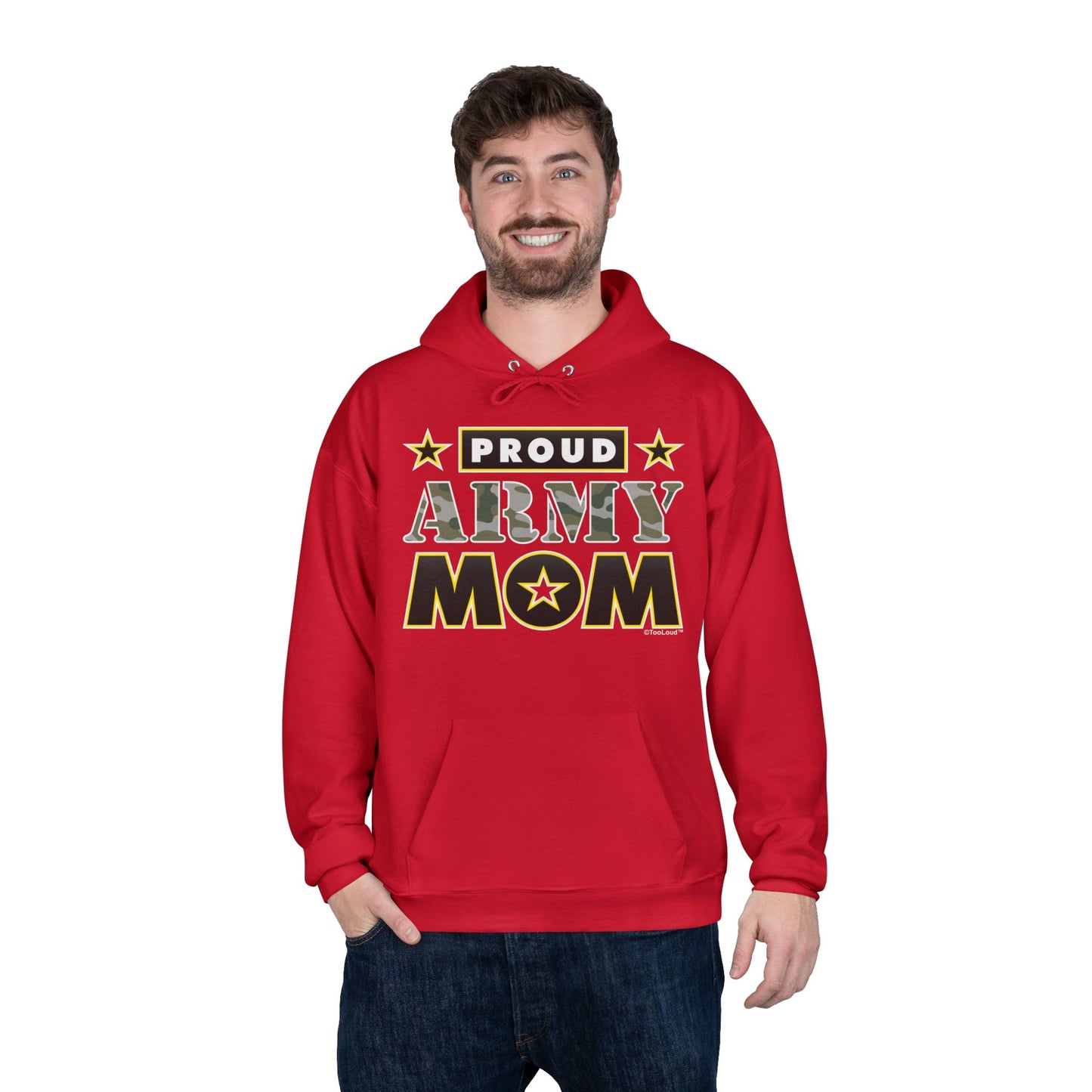Proud Army Mom Dark Sweatshirt Hoodie by TOOLOUD™