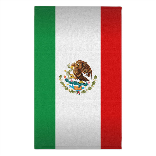 Mexico Flag Micro Terry Sport Towel 11 X 18  inches AOP