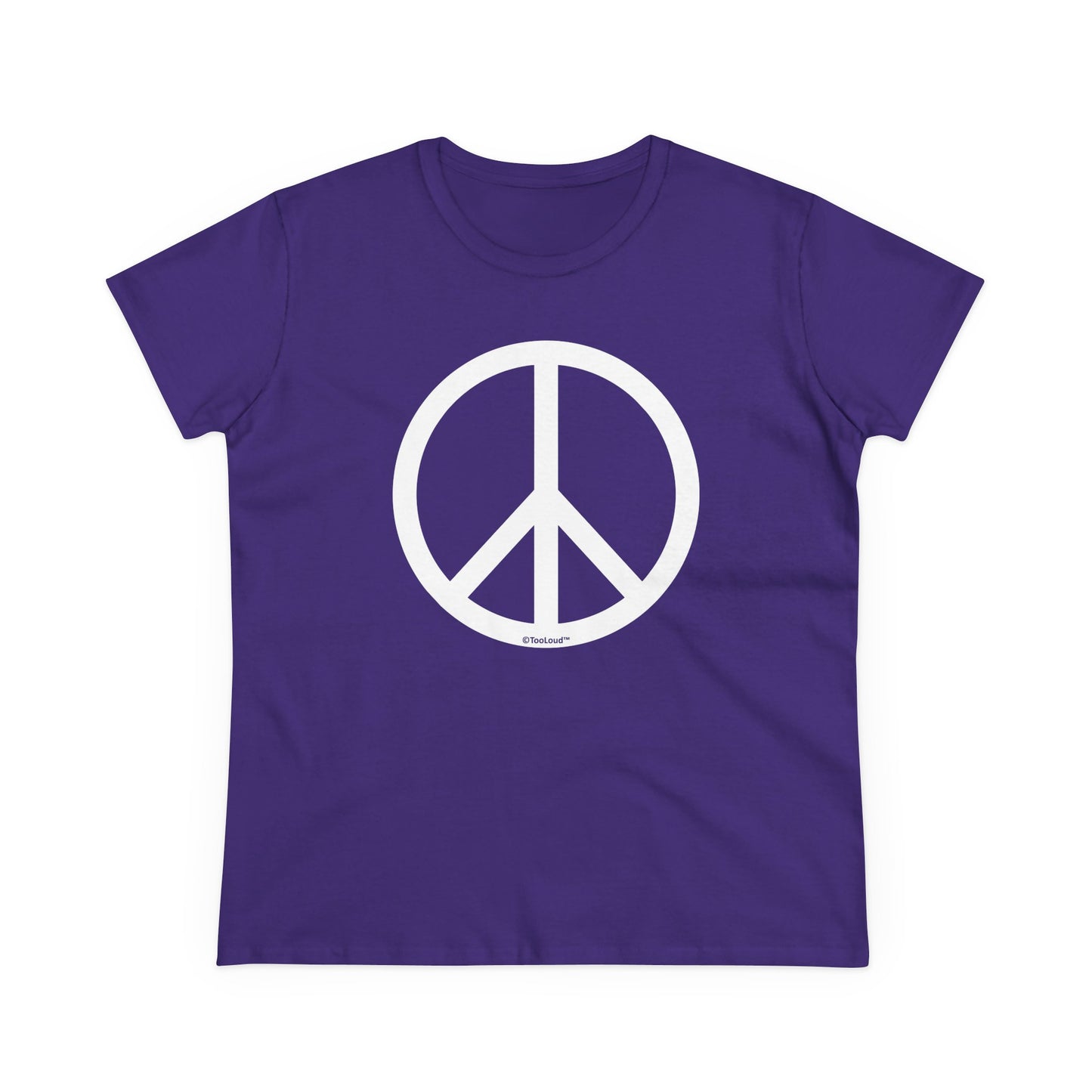 Peace Sign Symbol Women's Cotton T-Shirt by TOOLOUD