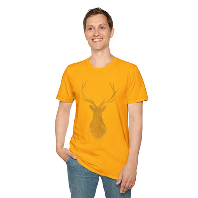 TOOLOUD Majestic Stag Distressed - Premium Adult T-Shirt for the Modern Individual