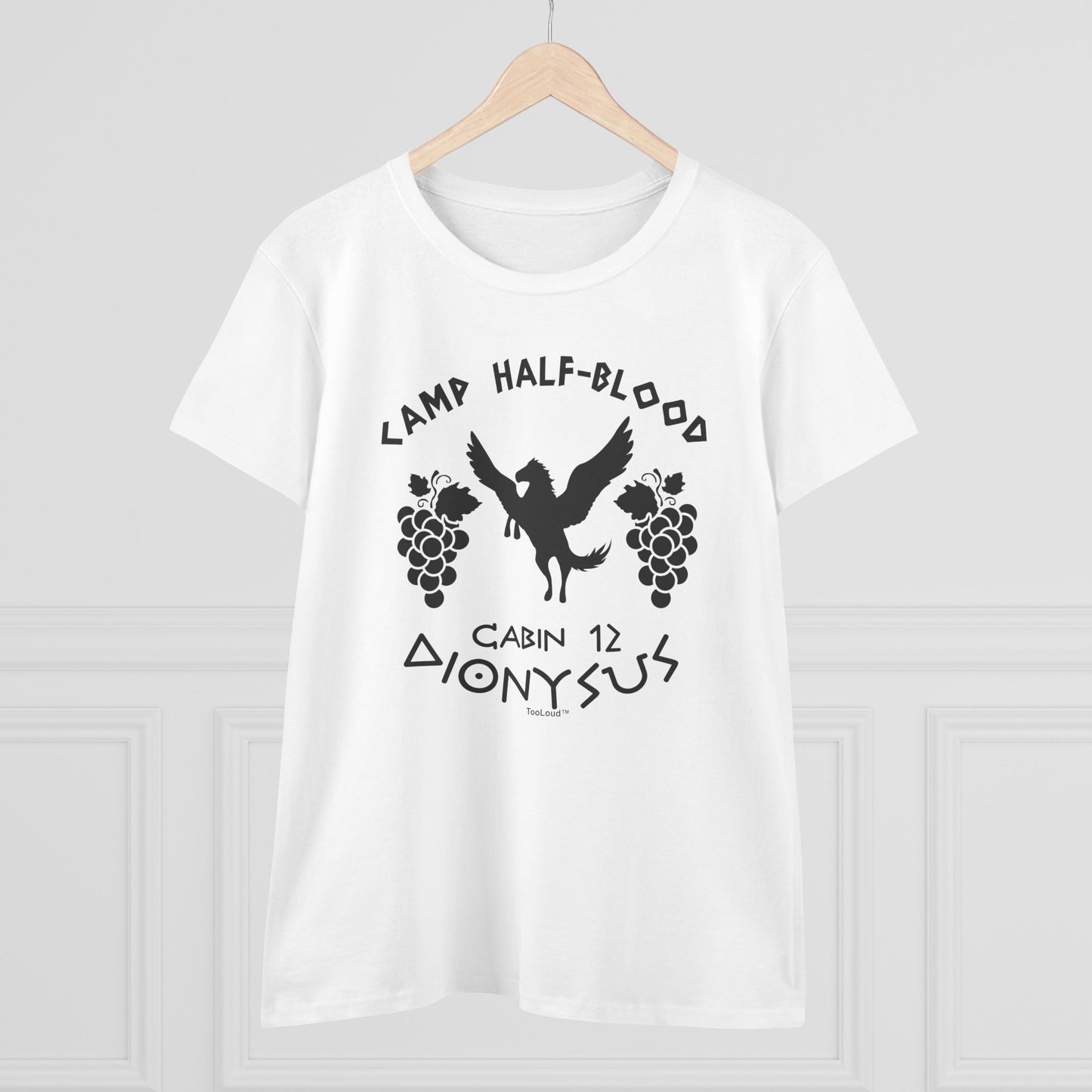 Camp Half Blood Cabin 12 Dionysus Womens T-Shirt by TOOLOUD