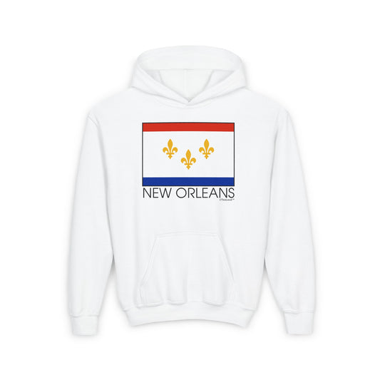 TooLoud New Orleans Louisiana Flag Text Youth Children's Hoodie