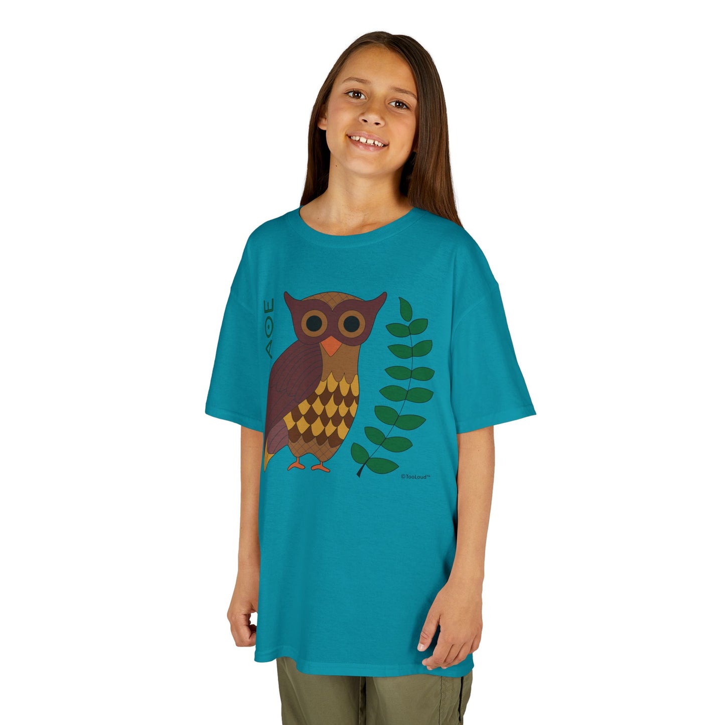Owl of Athena Children’s T-Shirt by TOOLOUD