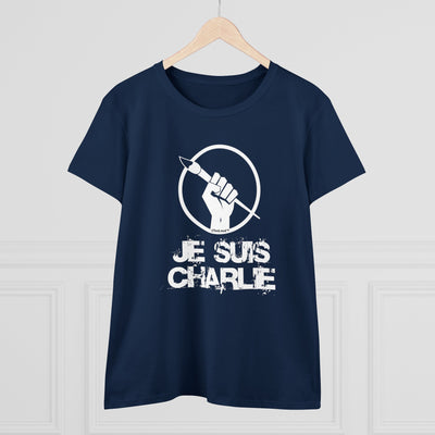 Je Suis Charlie Women's T-Shirt Midweight Cotton Tee