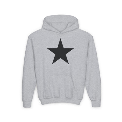 TooLoud Black Star Youth Children’s Hoodie Sweatshirt