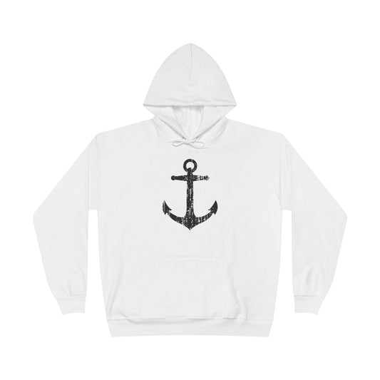 Distressed Nautical Sailor Anchor Hoodie Sweatshirt by TOOLOUD