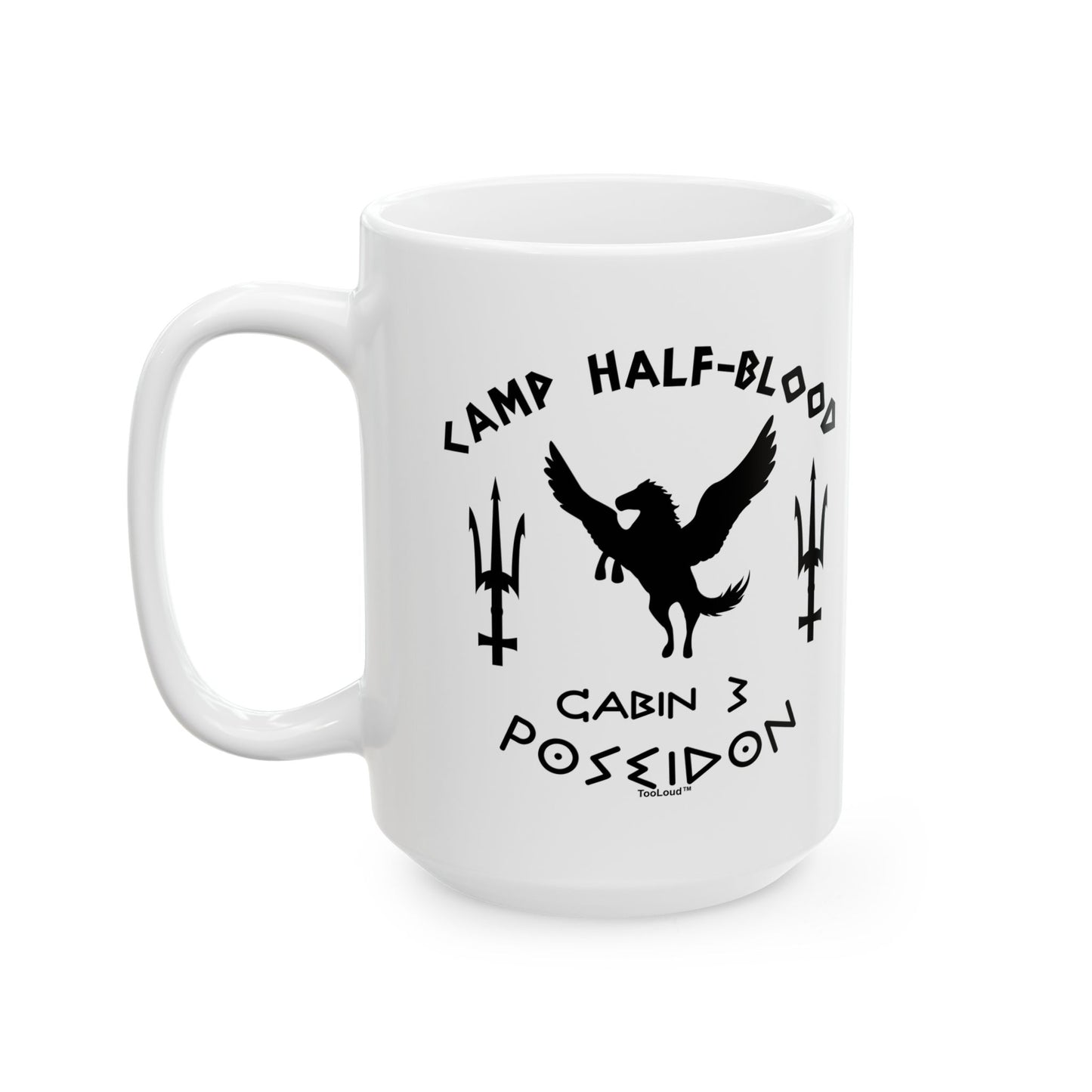 Cabin 3 Poseidon Camp Half-Blood Printed Coffee Mug – 11oz or 15oz by TOOLOUD