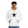 TOOLOUD Black Star Hooded Sweatshirt - Unisex